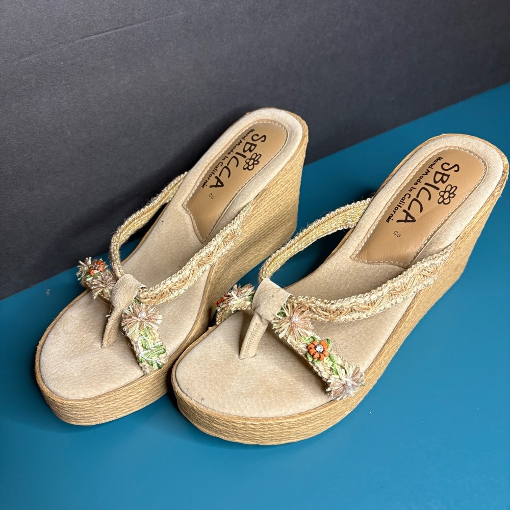 Sbicca Vine Wedge Sandals Boho